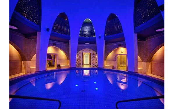 The Oriental Bath at the Carolus Thermen in Aachen with its timeless, elegant design, photo ©Olaf Rohl